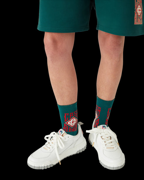 CASABLANCA Gothic Casaway Socks Green Accessories